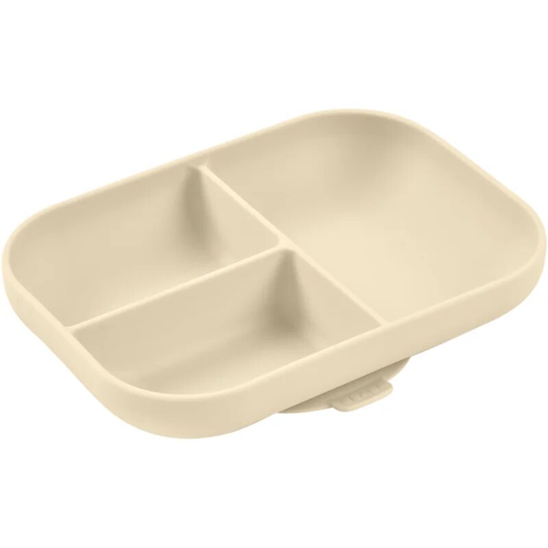 Beaba Divided Silicone Plate osztott tányér tapadókoronggal Clay 1 db