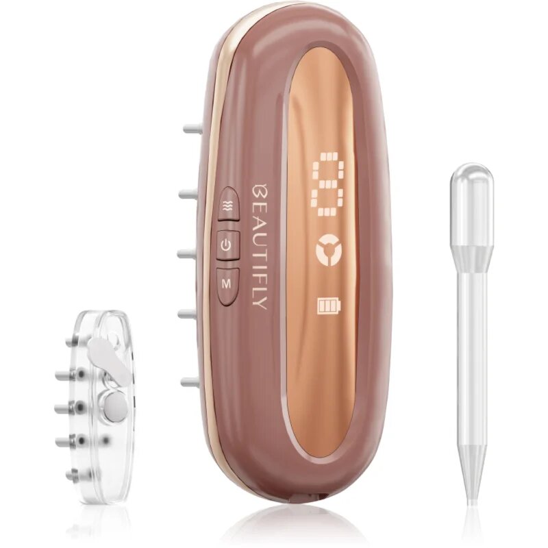 Beautifly LaserBoost Pro hajnövekedést serkentő masszázseszköz LED megvilágítással Rose Gold 1 db
