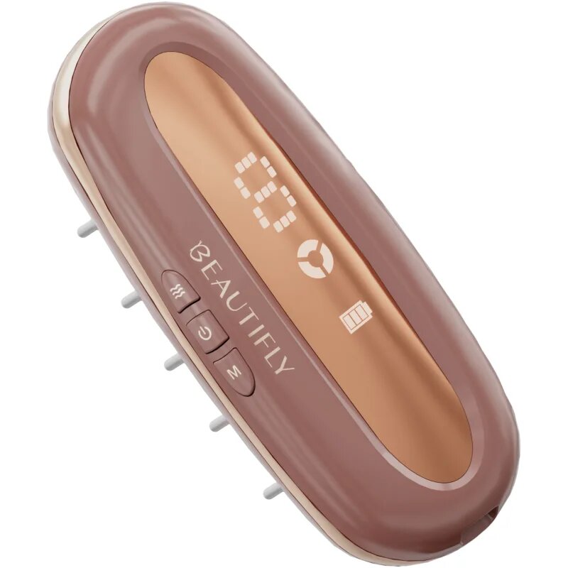 Beautifly LaserBoost Pro hajnövekedést serkentő masszázseszköz LED megvilágítással Rose Gold 1 db
