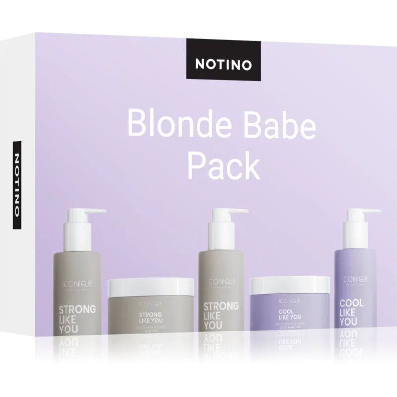 Beauty Discovery Box Notino Blonde Babe Pack (ICONIQUE Professional) szett hölgyeknek