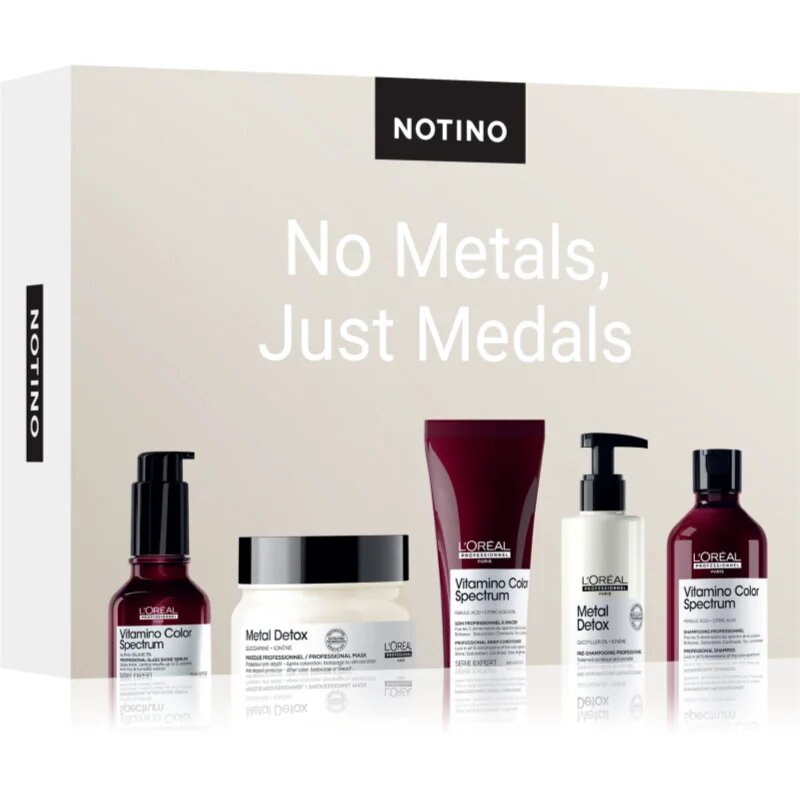 Beauty Discovery Box Notino No Metals Just Medals szett minden hajtípusra