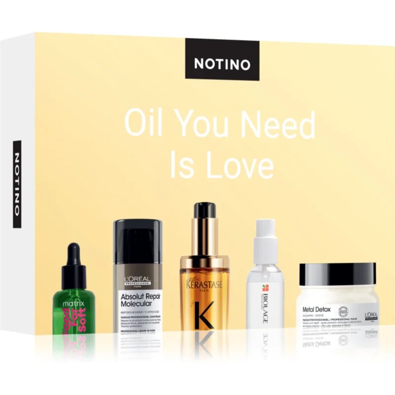 Beauty Discovery Box Notino Oil You Need Is Love szett minden hajtípusra