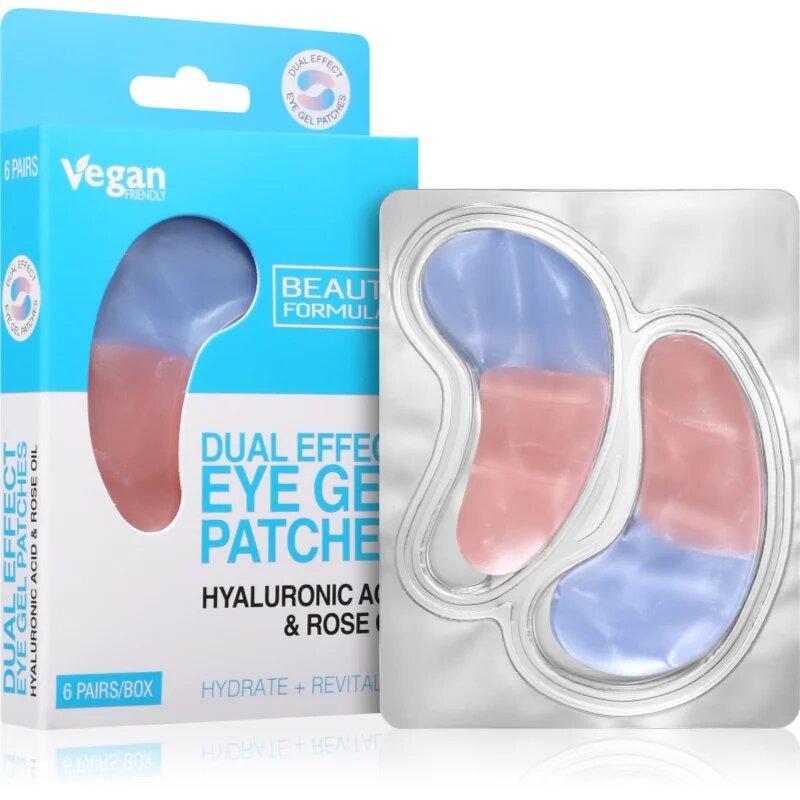 Beauty Formulas Eye Gel Patches feszesítő géles párnácskák a szemek alá 6 db