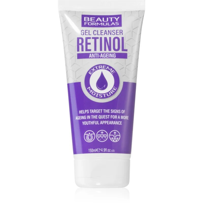 Beauty Formulas Retinol mélyen tisztító gél a ráncok ellen 150 ml