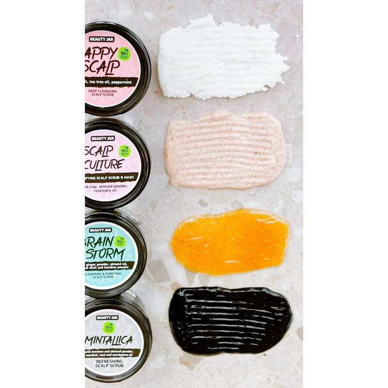 Beauty Jar Mintallica tisztító peeling a hajra és a fejbőrre 100 g