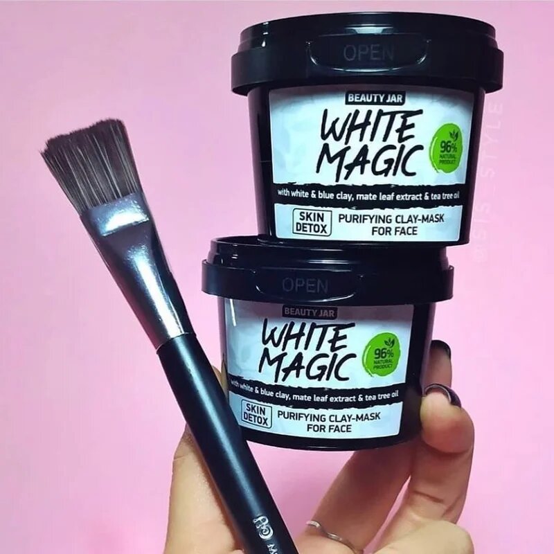 Beauty Jar White Magic tisztító arcmaszk hidratáló hatással 120 ml