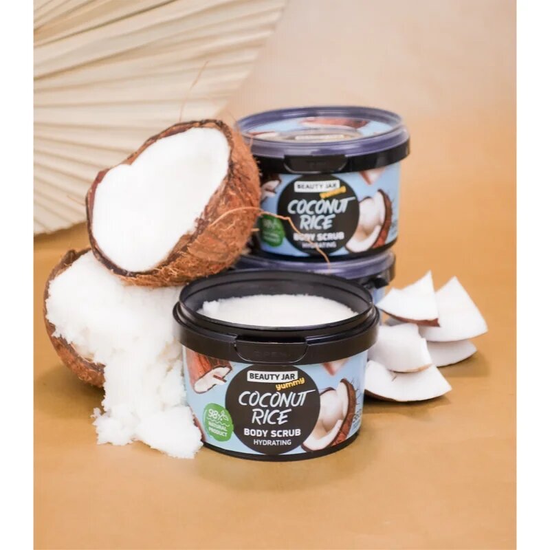 Beauty Jar Yummy Coconut Rice hidratáló peeling 360 g