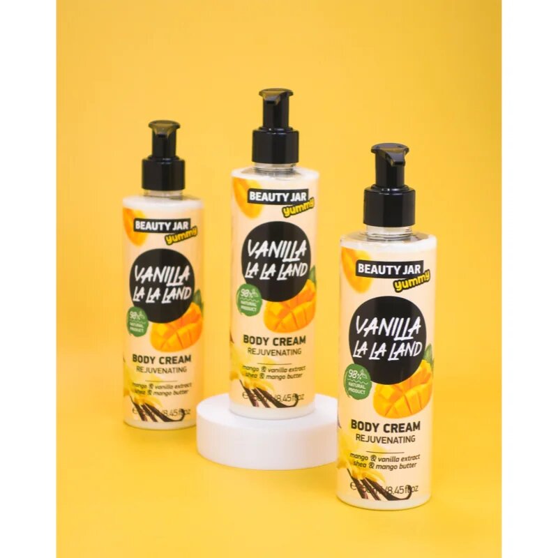 Beauty Jar Yummy Vanilla La La Land fiatalító krém testre 250 ml