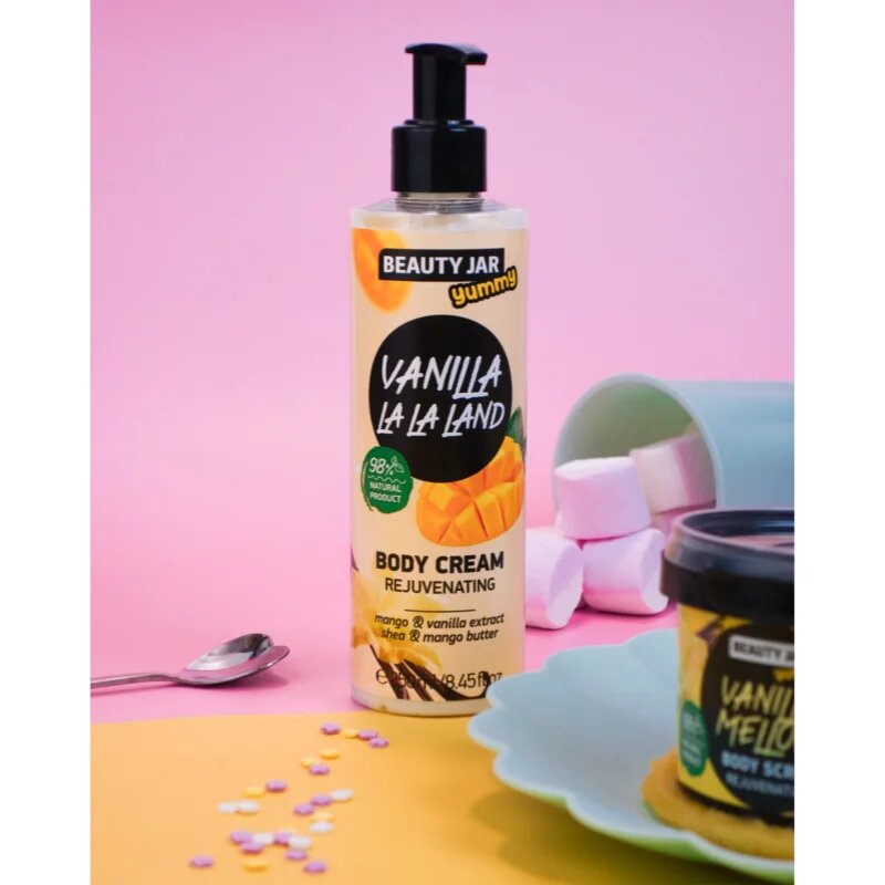 Beauty Jar Yummy Vanilla La La Land fiatalító krém testre 250 ml