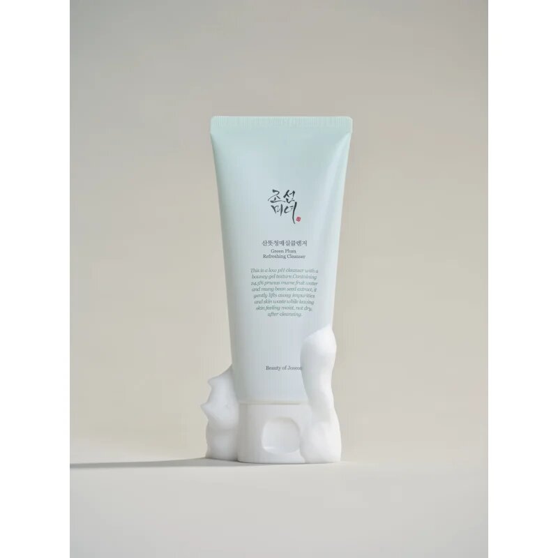 Beauty of Joseon Green Plum Refreshing Cleanser gyengéden tisztító habos krém hidratáló hatással 100 ml
