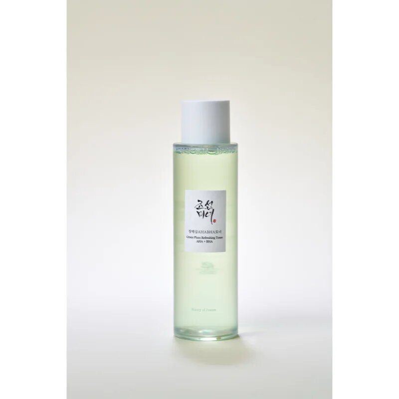 Beauty of Joseon Green Plum Refreshing Toner AHA + BHA gyengéd bőrhámlasztó tonik mindennapi használatra 150 ml