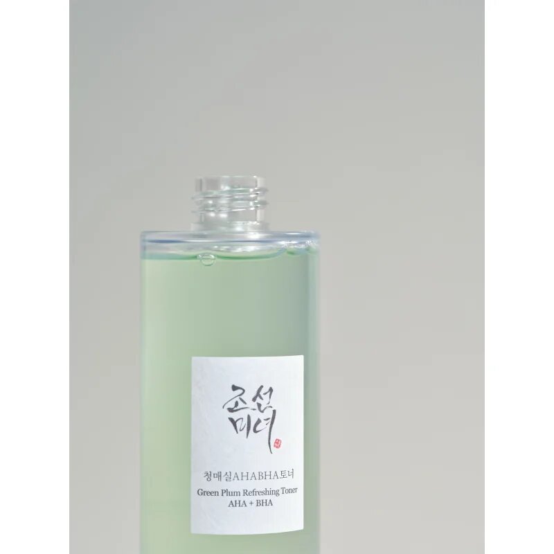 Beauty of Joseon Green Plum Refreshing Toner AHA + BHA gyengéd bőrhámlasztó tonik mindennapi használatra 150 ml