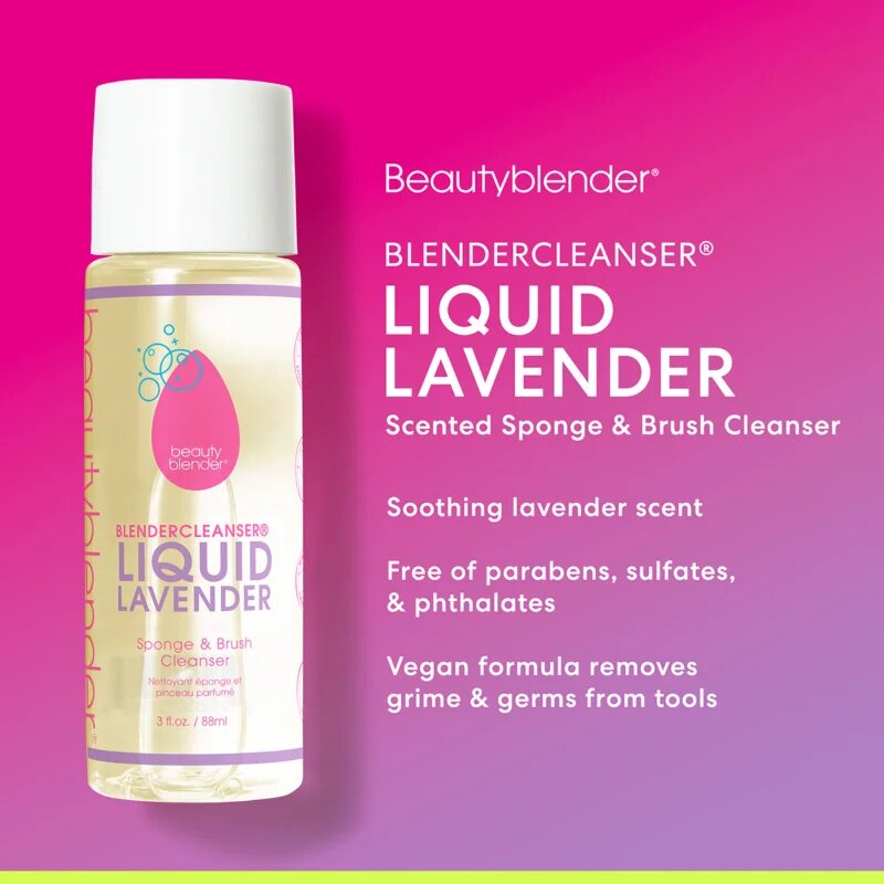 beautyblender® Blendercleanser Liquid Lavender folyékony sminkszivacs tisztító 150 ml