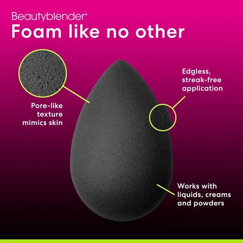 beautyblender® Original sminkszivacs Pro Black 1 db