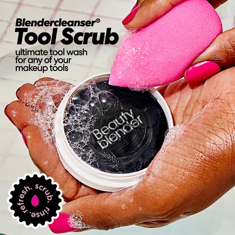 beautyblender® Tool Scrub Charcoal szilárd ecset- és sminkszivacs tisztító 28.3 g