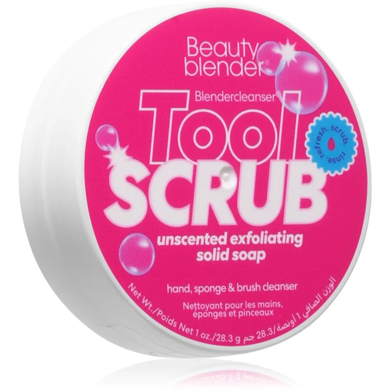 beautyblender® Tool Scrub Unscented szilárd ecset- és sminkszivacs tisztító 28.3 g