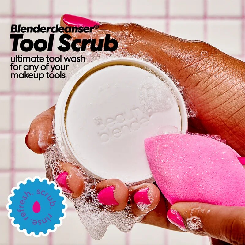 beautyblender® Tool Scrub Unscented szilárd ecset- és sminkszivacs tisztító 28.3 g