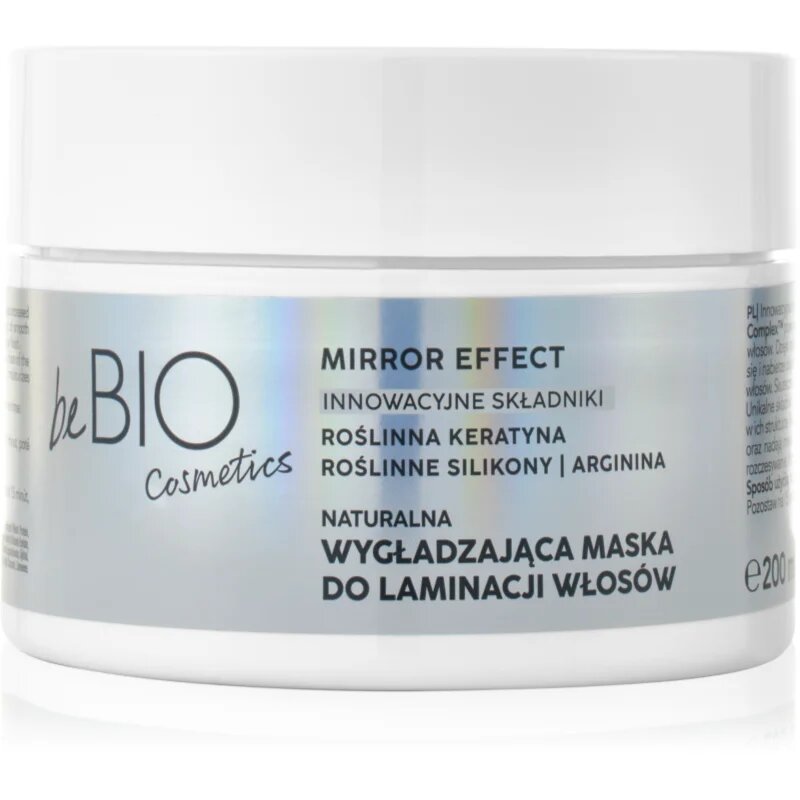 beBIO Baby Hair Complex Mirror Effect kisimító hajpakolás fakó kezelhetetlen hajra 200 ml