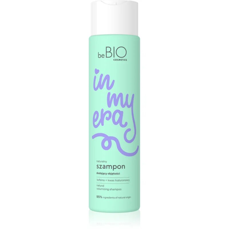 beBIO In My Era Natural Volumizing tömegnövelő sampon a selymes hajért 300 ml