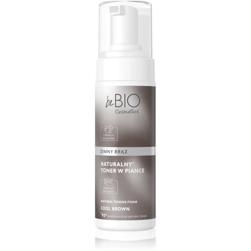 beBIO Natural Foam Toner Cold Brown tonizáló hab hajra 120 ml