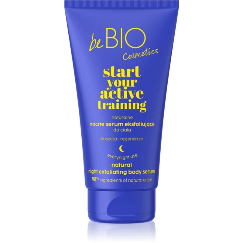 beBIO Start Your Active Training testápoló szérum hámlasztó hatással 150 ml