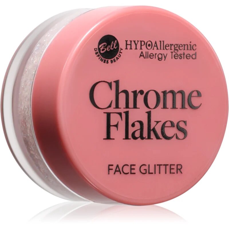 Bell HYPOallergenic Chrome Flakes csillámok az arcra 5 g