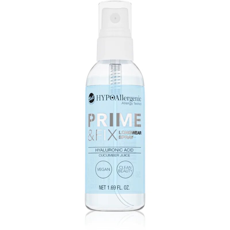 Bell Hypoallergenic Hydrating alapozóbázis és fixálóspray egyben hialuronsavval 50 ml
