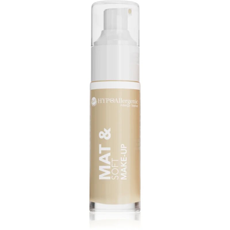 Bell Hypoallergenic Mat&Soft könnyű mattító alapozó árnyalat 04 Golden Beige 30 ml