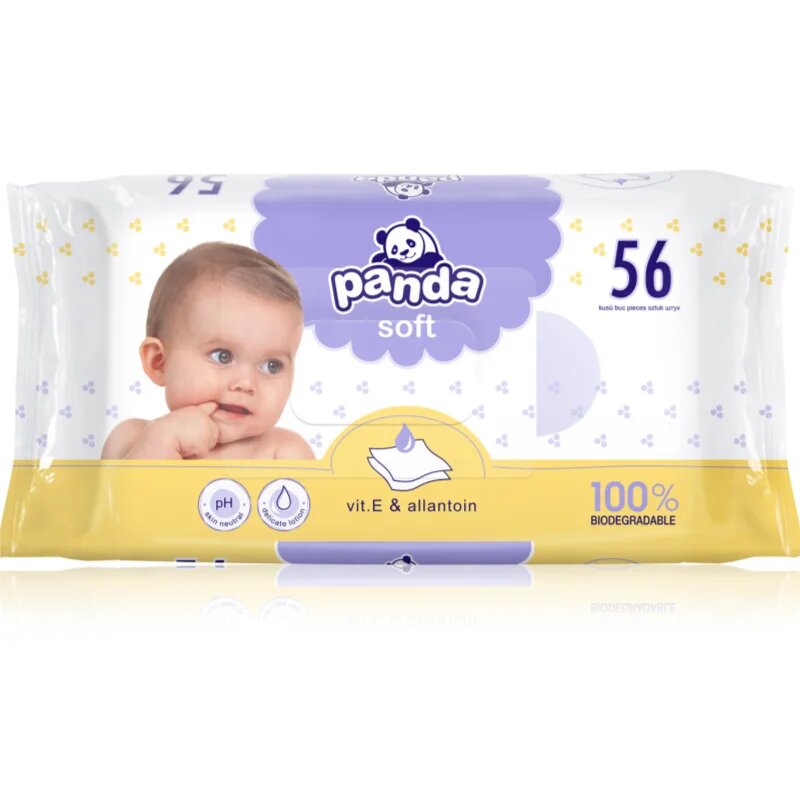 BELLA Baby Happy Panda nedves törlőkendő gyerekeknek 56 db