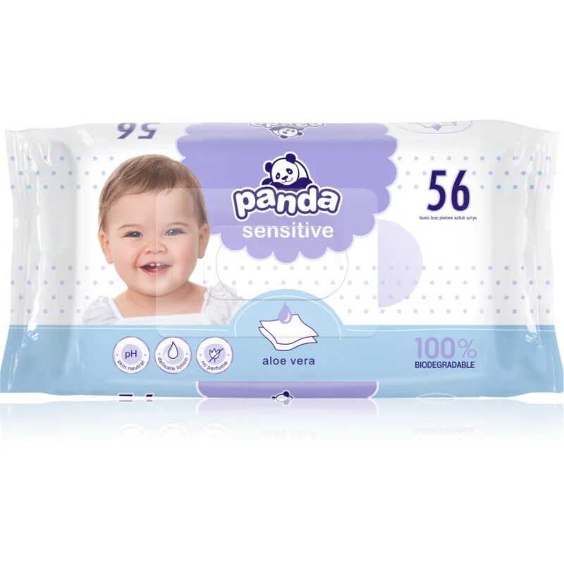 BELLA Baby Happy Panda nedves törlőkendők gyermekeknek 56 db