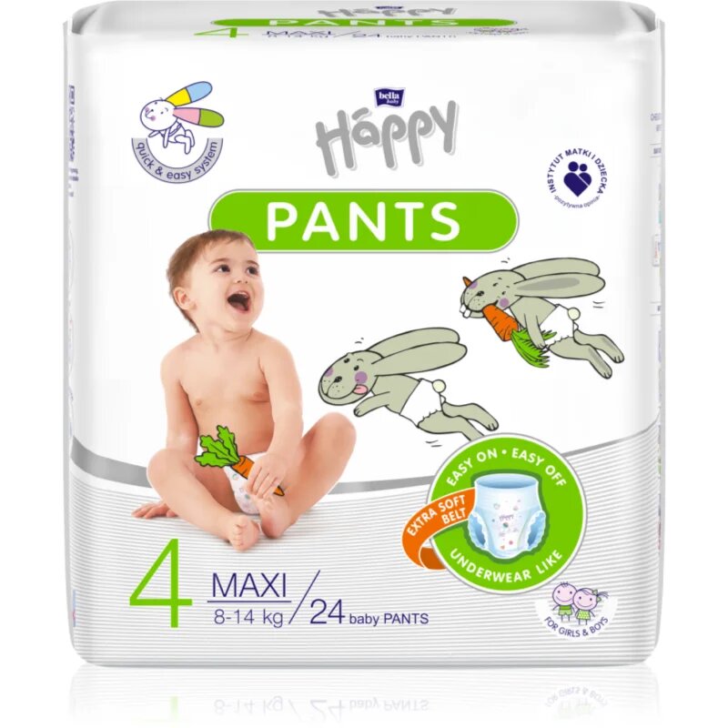 BELLA Baby Happy Pants eldobható nadrágpelenkák Maxi 8-14 kg 24 db
