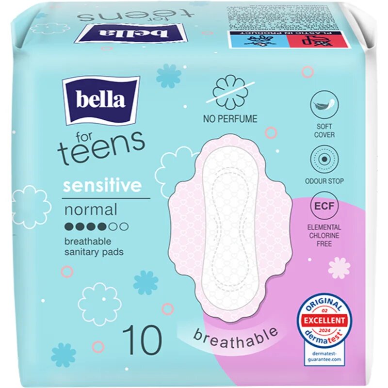 BELLA For Teens Ultra Sensitive egészségügyi betétek lányoknak 10 db