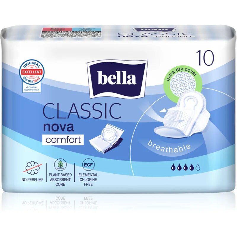BELLA Nova Classic Comfort intimbetét szárnyakkal 10 db