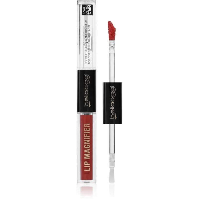 bellaoggi Lip Magnifier hosszan tartó rúzs és ajakfény 2 az 1-ben árnyalat Ruby Red 2.7 ml