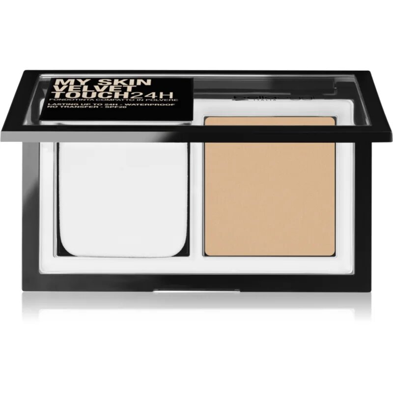 bellaoggi My Skin Velvet Touch 24H kompakt púderes alapozó SPF 20 árnyalat 15W Golden Beige 9 g
