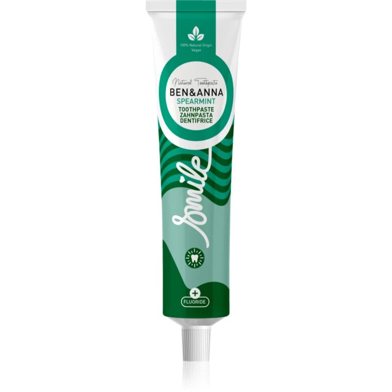 BEN&ANNA Toothpaste Spearmint természetes fogkrém fluoriddal 75 ml