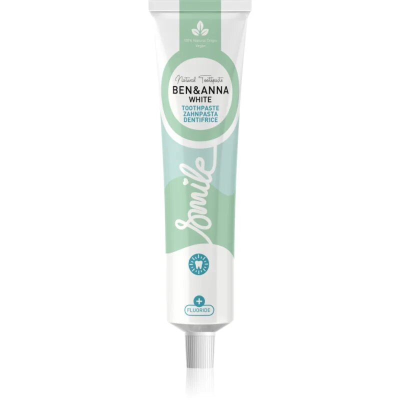 BEN&ANNA Toothpaste White természetes fogkrém fluoriddal 75 ml