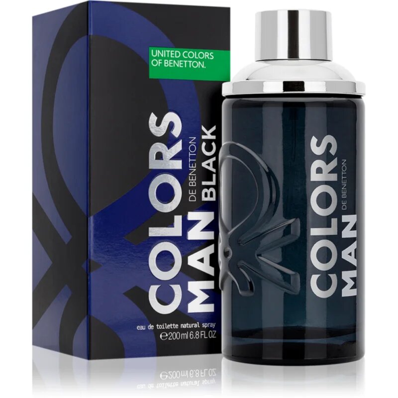 Benetton Colors de Man Black Eau de Toilette uraknak 200 ml