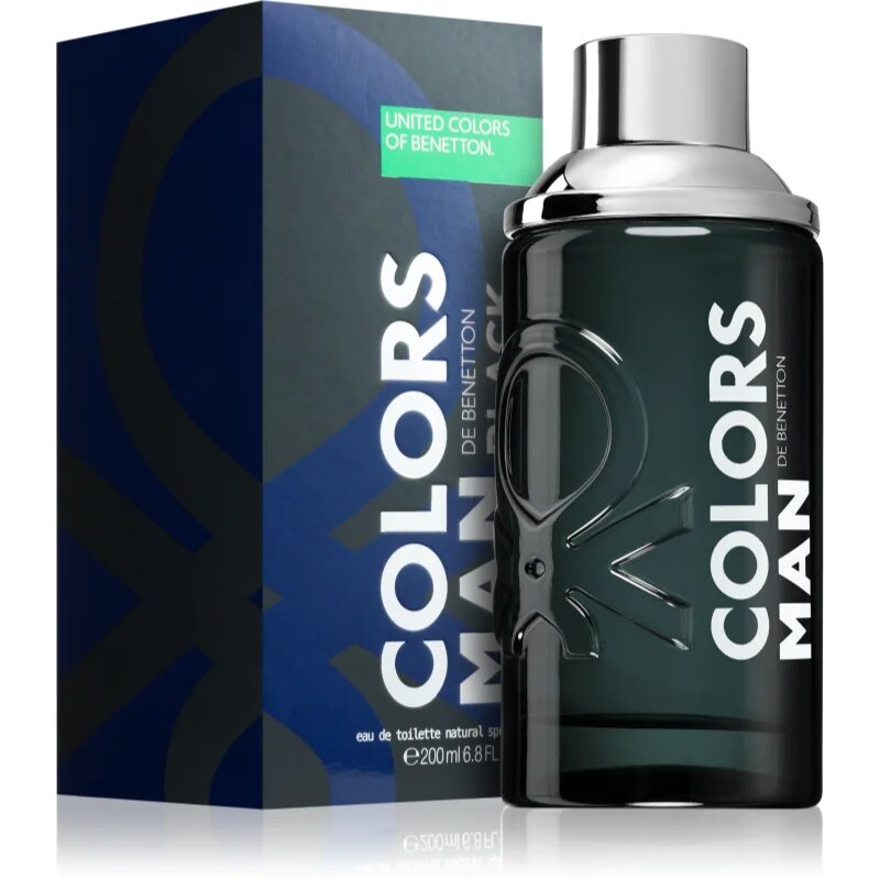 Benetton Colors de Man Black Eau de Toilette uraknak 200 ml