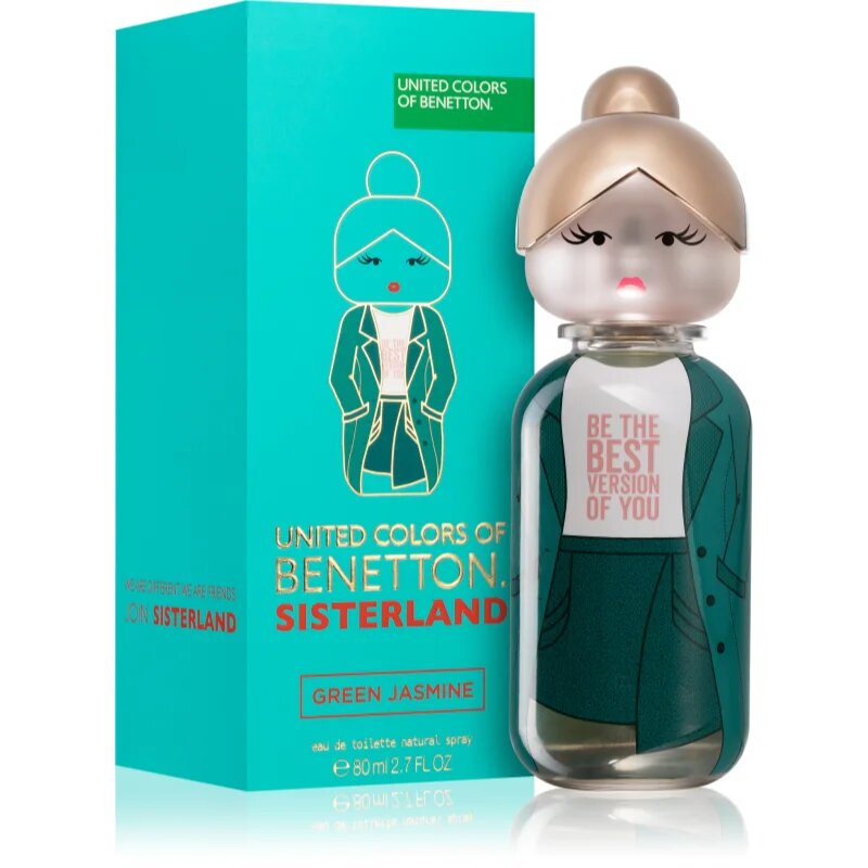 Benetton Sisterland Green Jasmine Eau de Toilette hölgyeknek 80 ml