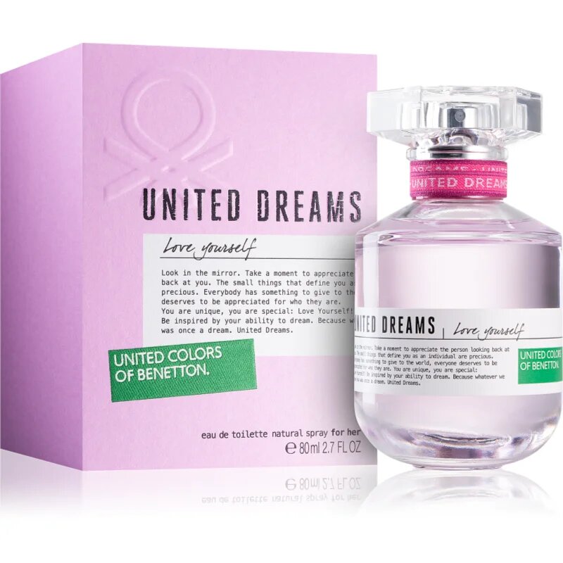 Benetton United Dreams for her Love Yourself Eau de Toilette hölgyeknek 80 ml