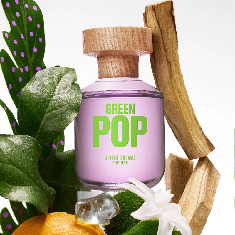Benetton United Dreams Green Pop For Her Eau de Toilette hölgyeknek 80 ml