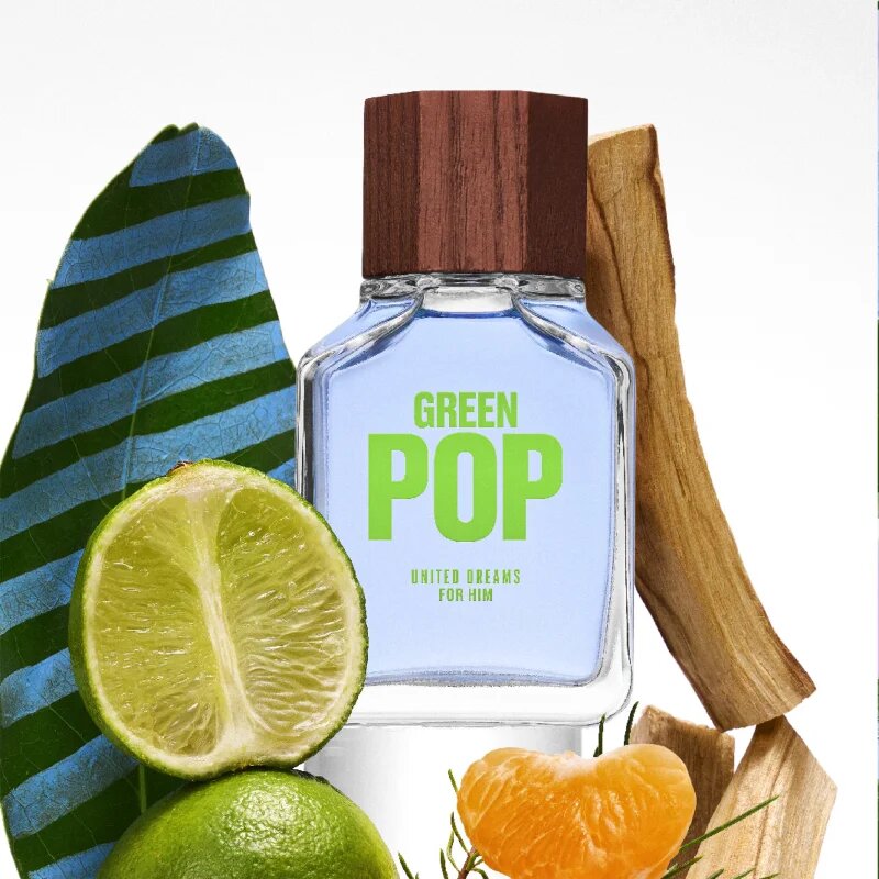 Benetton United Dreams Green Pop For Him Eau de Toilette uraknak 100 ml