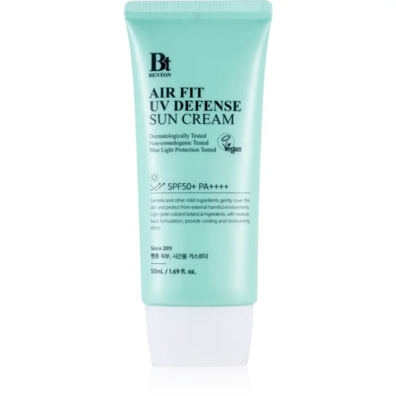 Benton Air Fit UV Defense nyugtató védőemulzió SPF 50+ 50 ml