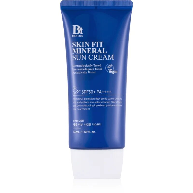 Benton Skin Fit Mineral ásványi napozó folyadék arcra SPF 50+ 50 ml