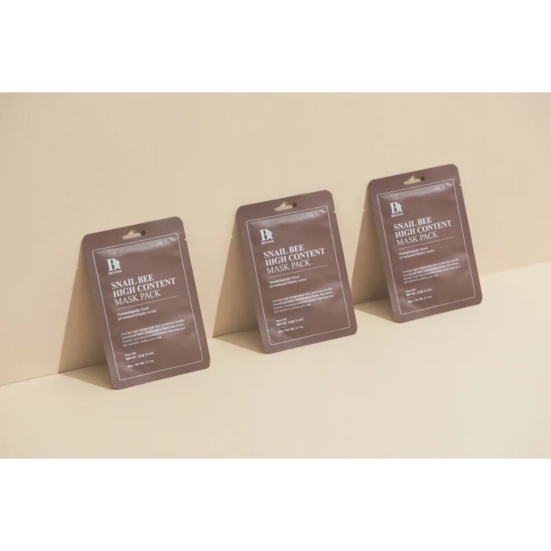 Benton Snail Bee komplex ápoló arcmaszk csiga kivonattal 10 × 20 g