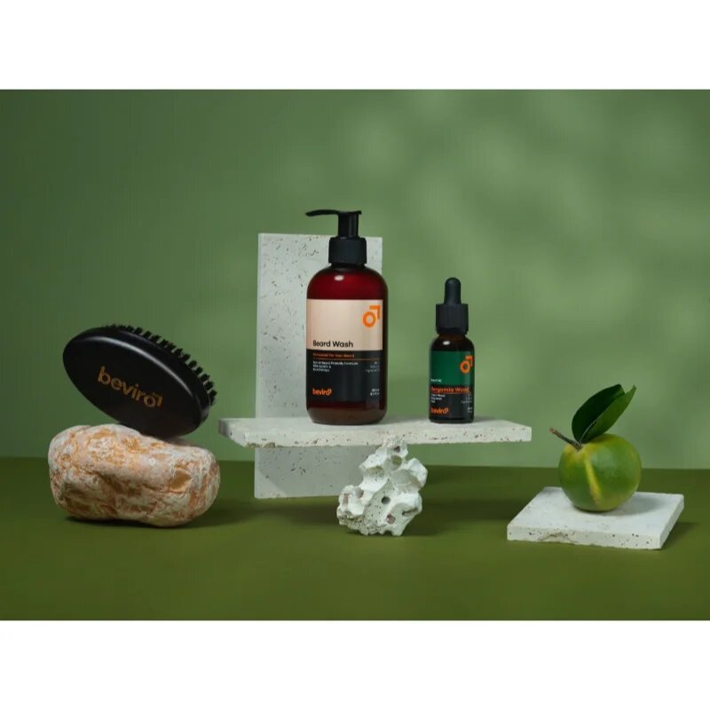 Beviro Bergamia Wood Beard Care Kit ajándékszett szakállra