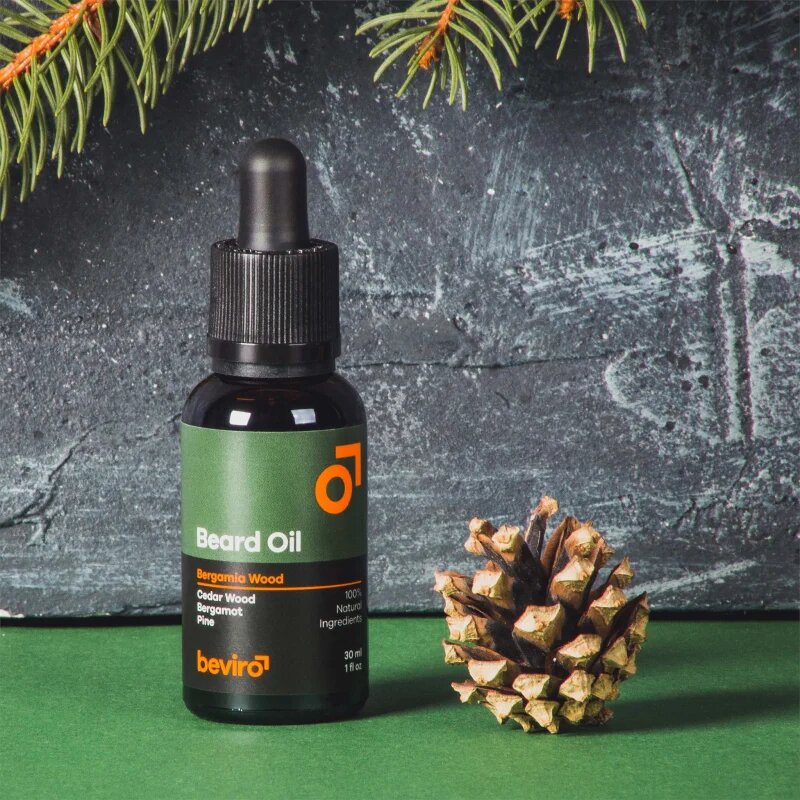 Beviro Bergamia Wood szakáll ápoló olaj fa illattal 30 ml