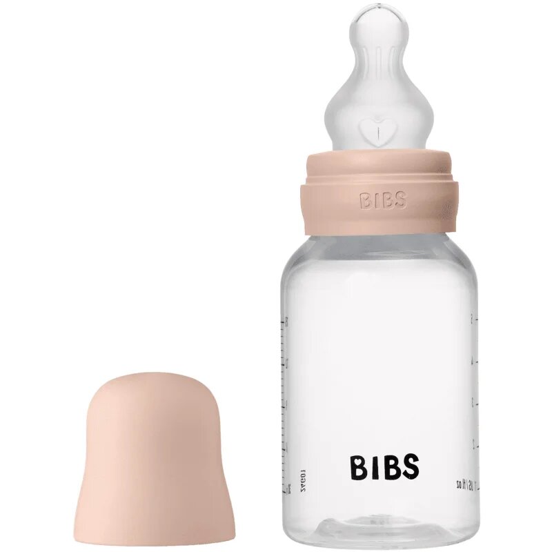 BIBS Anti-Colic Baby Bottle Silicone antikólikás cumisüveg szilikoncumival Blush 1 db