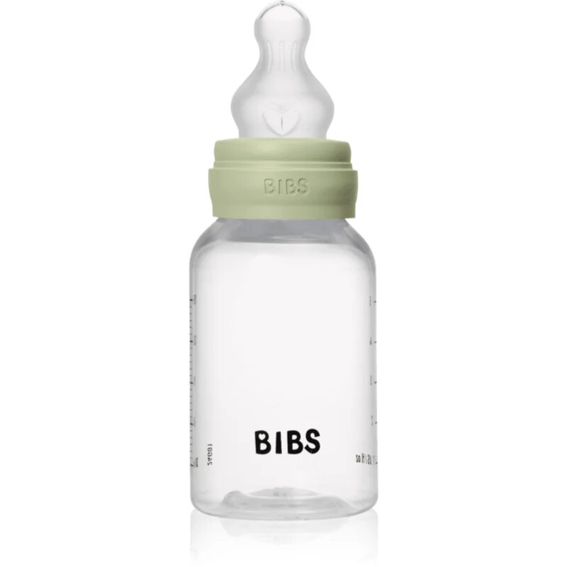 BIBS Anti-Colic Baby Bottle Silicone antikólikás cumisüveg szilikoncumival Sage 1 db